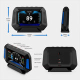 3.5" OBD Head Up Display: Car Overspeed Warning, Inclinometer, Voltage Alarm