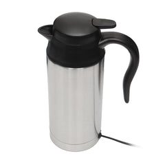 12V 750ml Stainless Steel Electric In-Car Kettle - Car Travel Heating Water Bottle