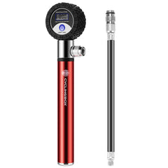 LCD Digital Tyre Inflator with Hose - Car & Motorcycle Air Pressure Gauge, PSI