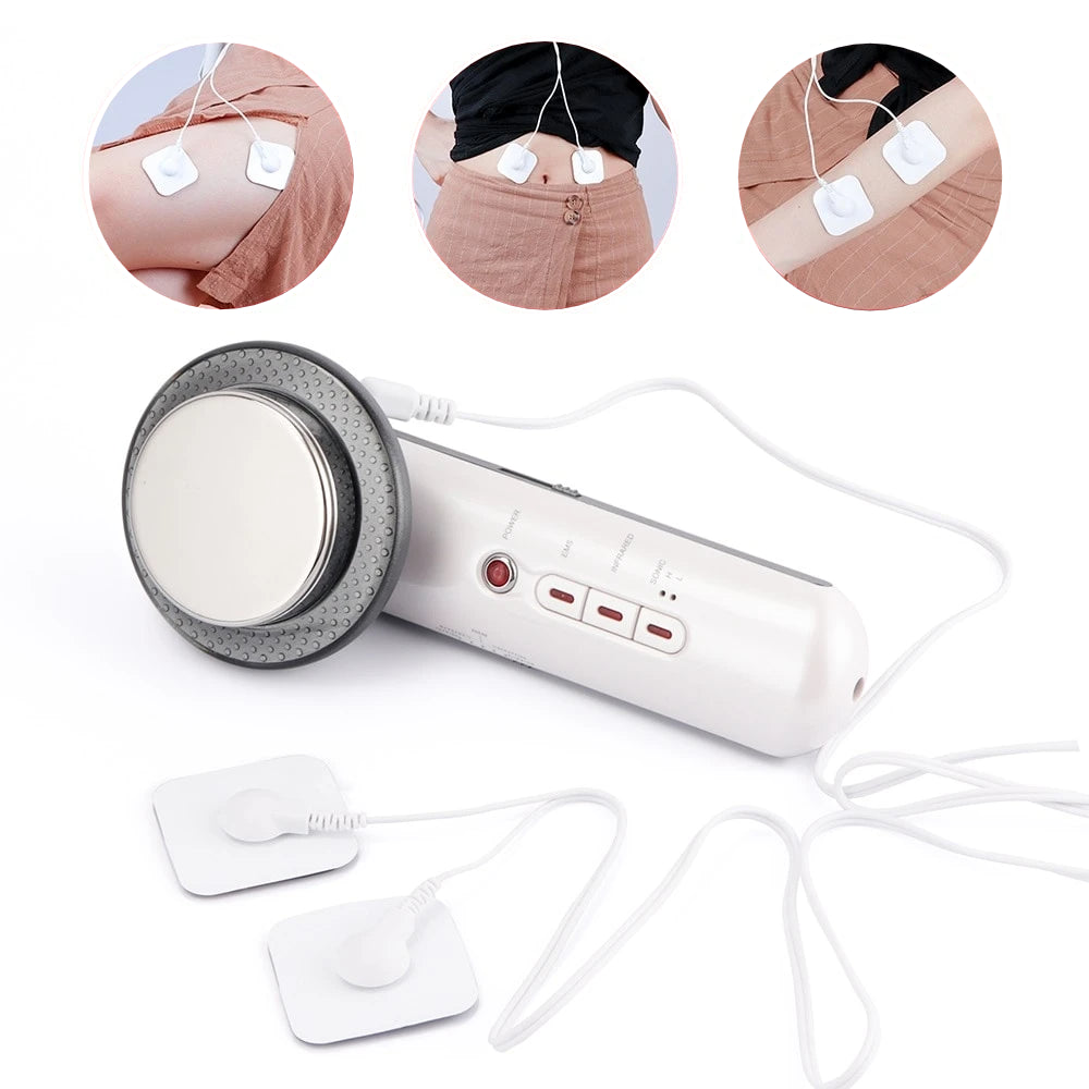 Face Lifting 3 in 1  EMS Infrared Ultrasonic Body Massage