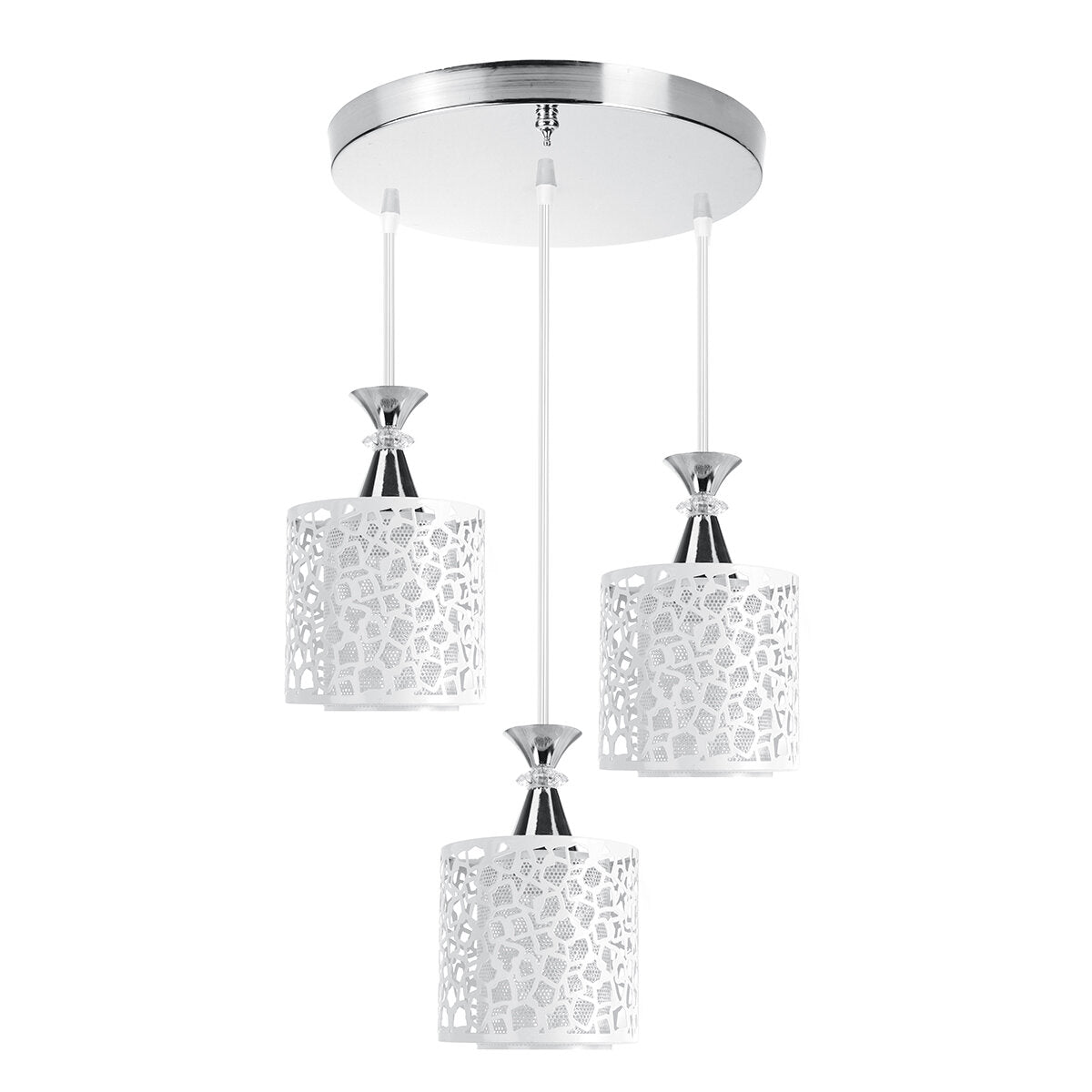 Modern Adjustable Loft Glass Ceiling Pendant Light for Dining Room - Lamp Shade Only, No Bulb Included