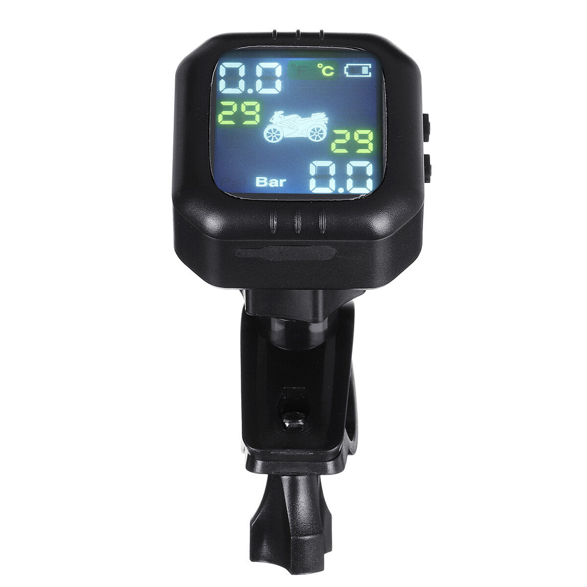 Waterproof LCD TPMS Motorcycle Tire Pressure Monitoring System with Wireless Internal Sensor