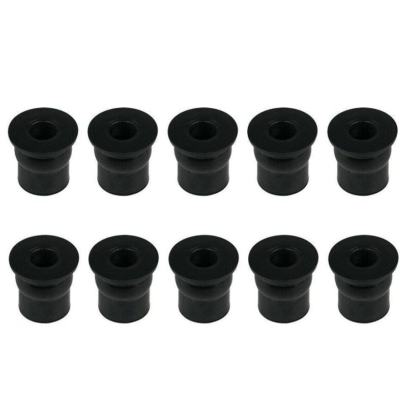 10pcs M4/M5/M6 Metric Rubber Well Nuts Windshield Fairing Screws Universal Motorcycle Cowl Fasteners