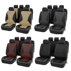 Universelles PU-Leder-Schalensitzbezug-Set für vorne und hinten – passend für Auto, Limousine, LKW, SUV