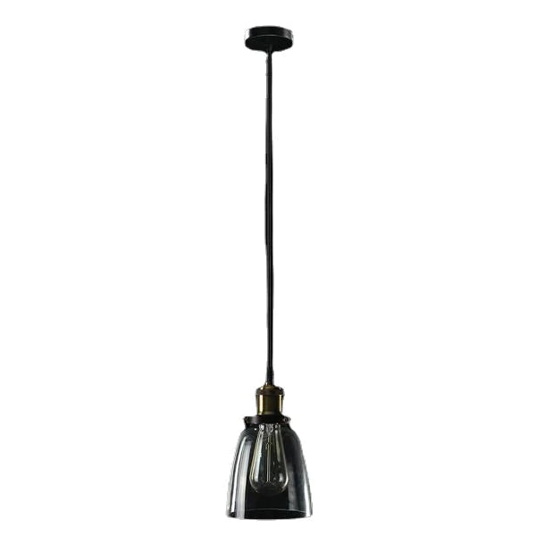 Vintage Industrial Retro Loft Glass E27 Ceiling Pendant Lampshade Light