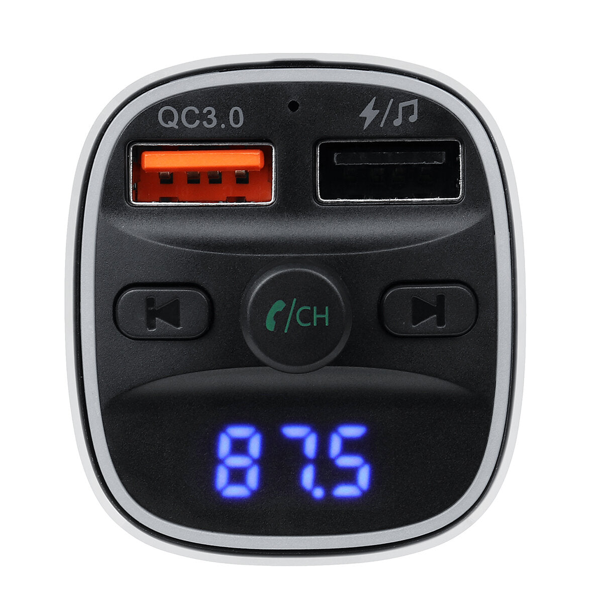 Wireless Bluetooth FM Transmitter In-Car MP3 Radio Adapter with Fast USB Charging