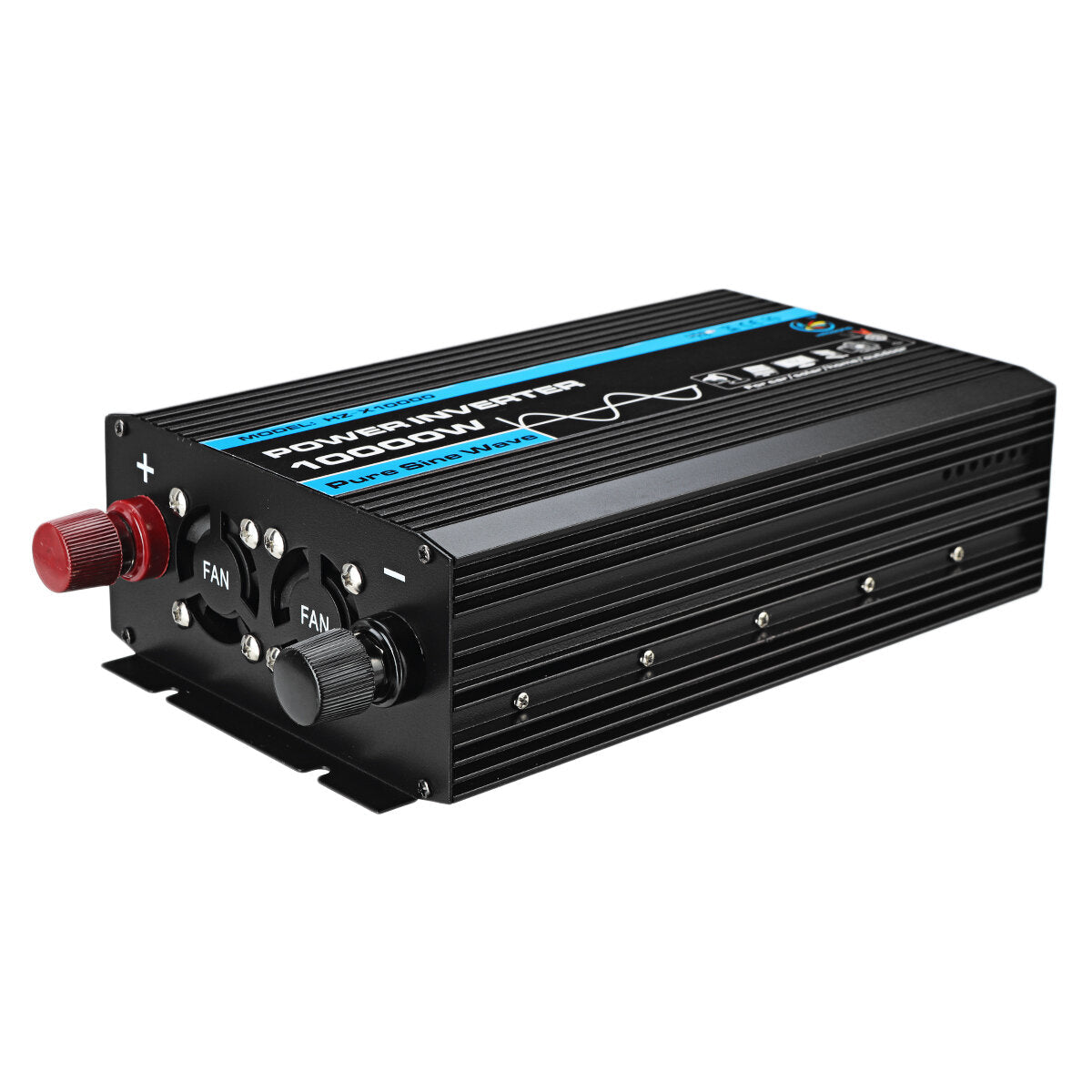 3000W Pure Sine Wave Inverter - Dual Display, DC to AC Converter for Car and Household Use