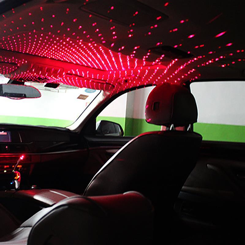 Mini LED Car Roof Star Projector Light - USB Plug Galaxy Atmosphere Decoration Lamp