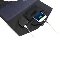 18V 21W Waterproof Foldable Solar Charger for 12V Car Battery & Mobile Phone - Ideal for Outdoor Hiking