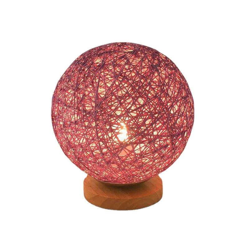 Ball Night Light Table Lamp - Bedside Bedroom Decor & Valentine Gift