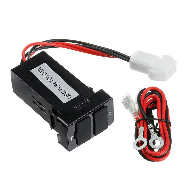 12V/24V Dual Port Car Charger Adapter for In-Car Socket Lighter