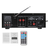 1200W 110V US Plug Digital Amplifier HIFI Stereo Home Theater 2-Channel Receiver MP3 USB SD AUX AV FM Radio Remote Control