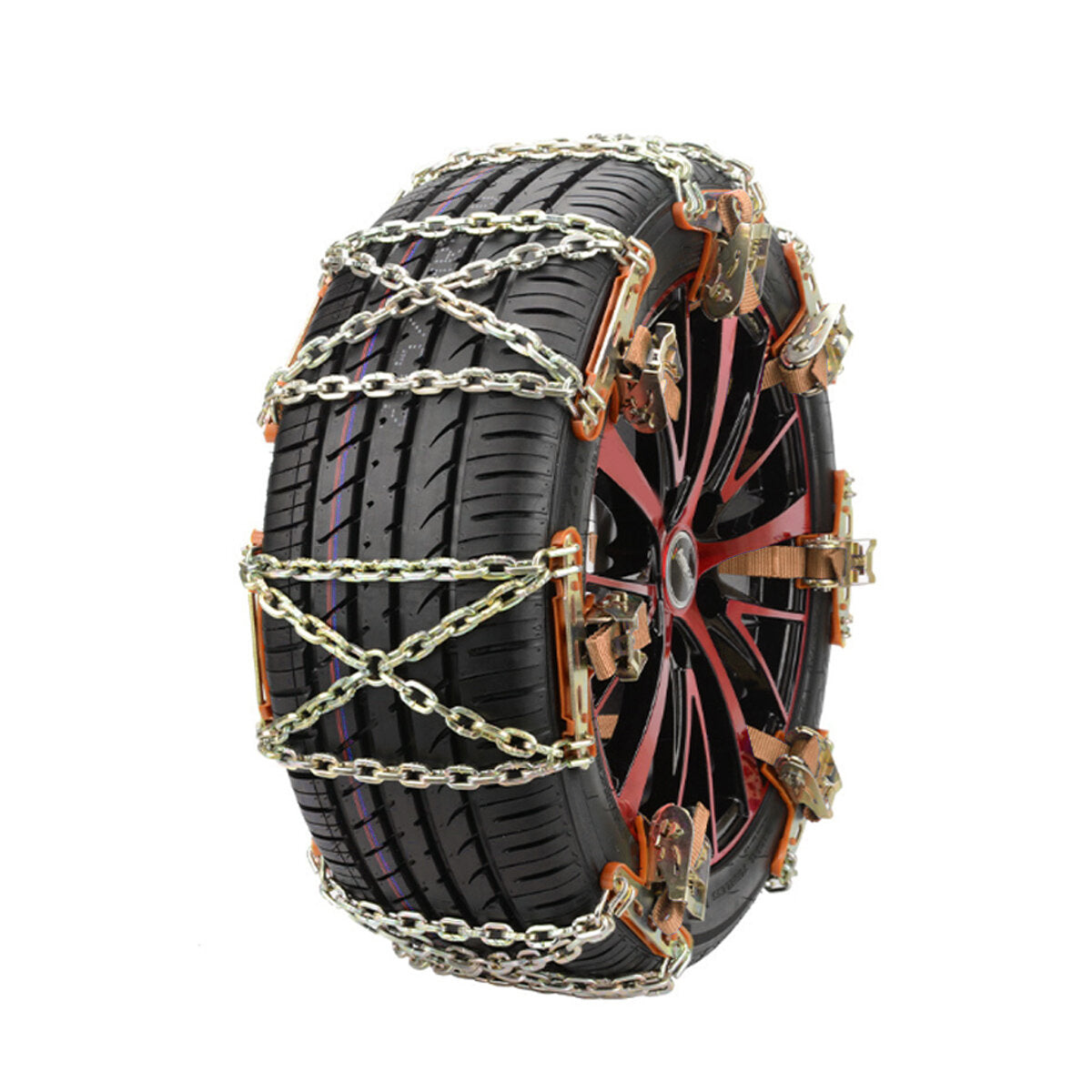 Universal Anti-Skid Ice & Snow Chains for Car, Truck, SUV, ATV, UTV - Emergency Winter Tire Solution