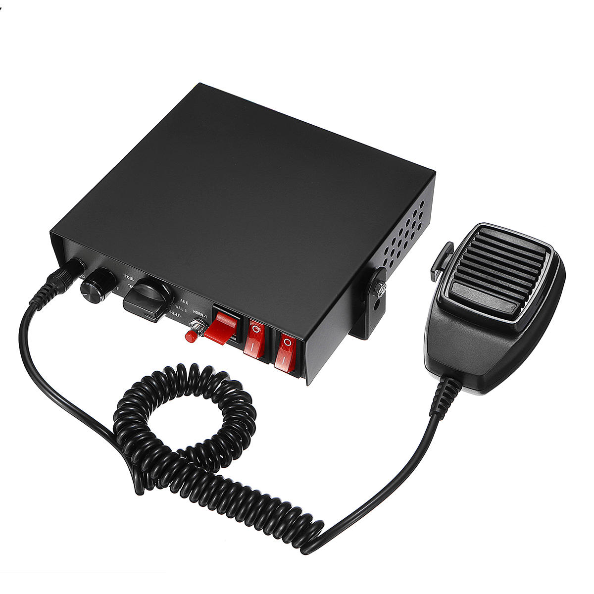 12V 400W 150dB Loud Car Warning Alarm Police Fire Siren Horn Speaker System with 9 Sounds