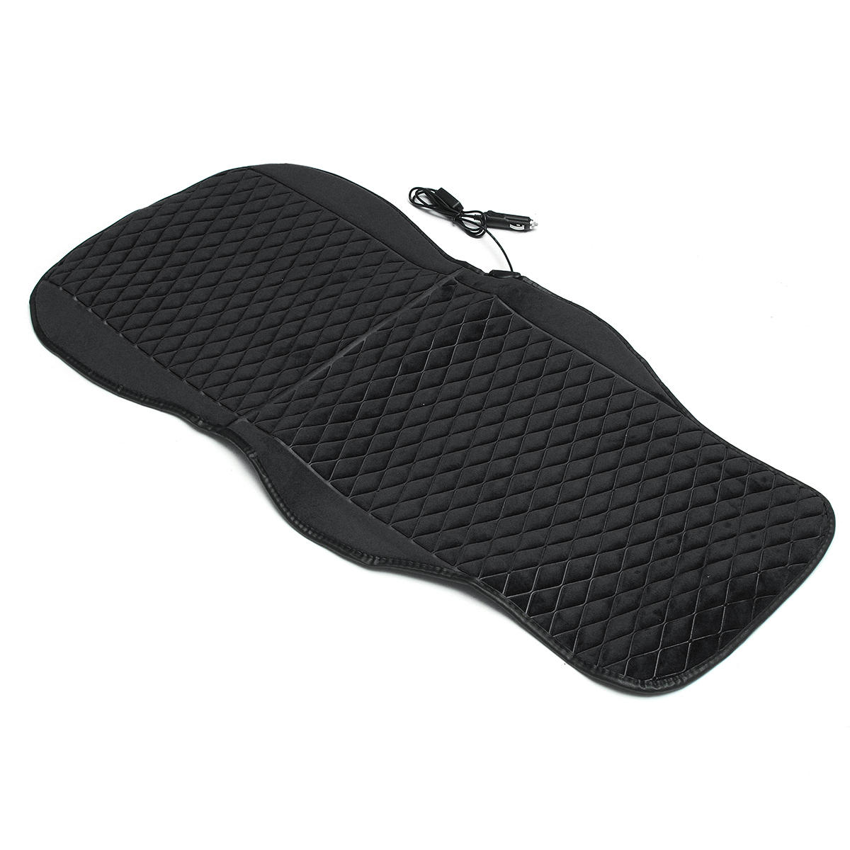 12V Heated Plush Car Seat Cushion Cover - Winter Warmer Heating Pad