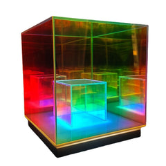 Cube LED Color Table Lamp - Acrylic Box for Bedroom & Living Room Decor