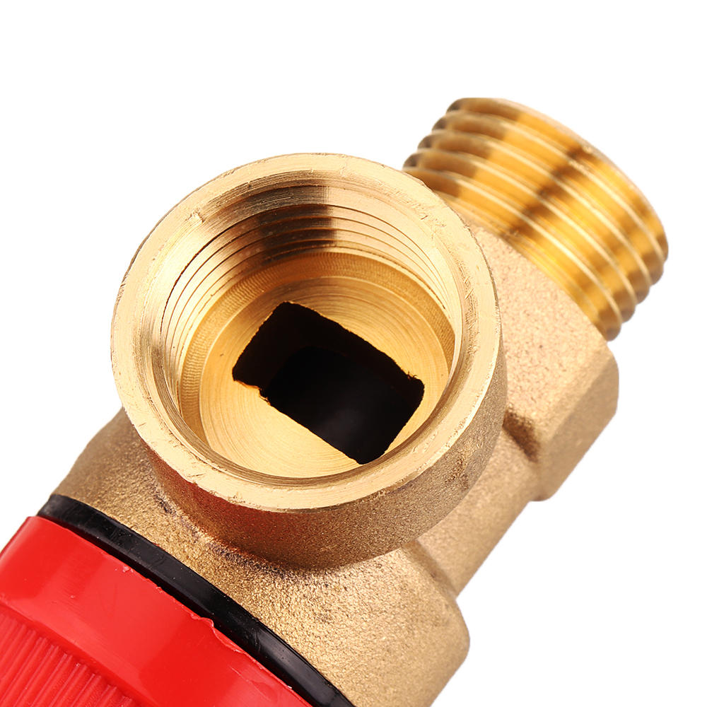 1/2" Brass Pressure Relief Valve, 3Bar/6Bar, Female/Male, Safety Switch for Wall-Hanging Water Heater