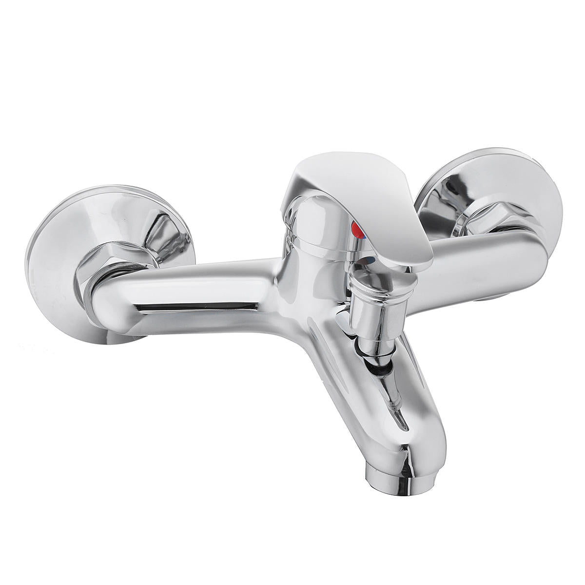 Chrome Wall Mounted Bathtub Shower Faucet Set with Hand Sprayer