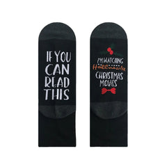 Casual Cotton Tube Socks with Buzzword Lettering