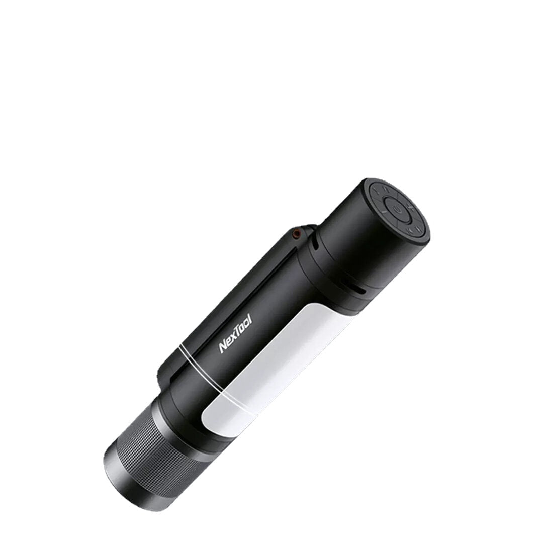 12-in-1 900lm LED Flashlight Torch: Telescopic Focus, Long Range, Music Pulse Lamp, 18650 Power Bank, Mini Speaker, 360 Side Light