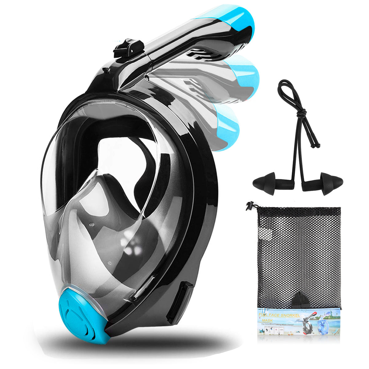 Full Face Mask Underwater Anti Fog Swim Diving Scuba With Detachable Camera Holder