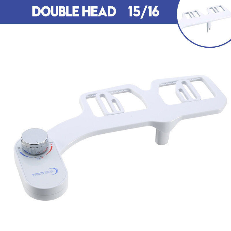 7/8" Non-Electric Toilet Bidet Seat Attachment with Cold Water Spray for Bathroom