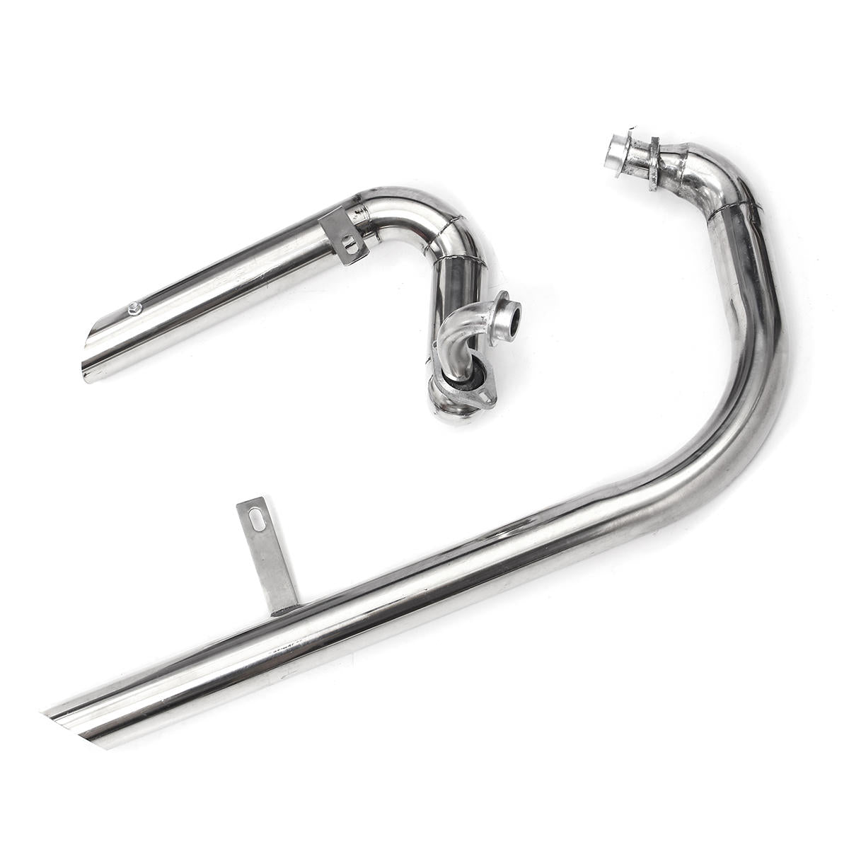Exhaust Muffler System with Silencer for Yamaha Virago V Star XV125 - Cut Pipes Included