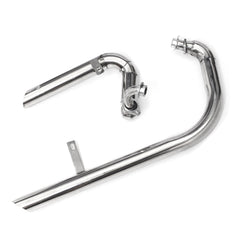 Exhaust Muffler System with Silencer for Yamaha Virago V Star XV125 - Cut Pipes Included