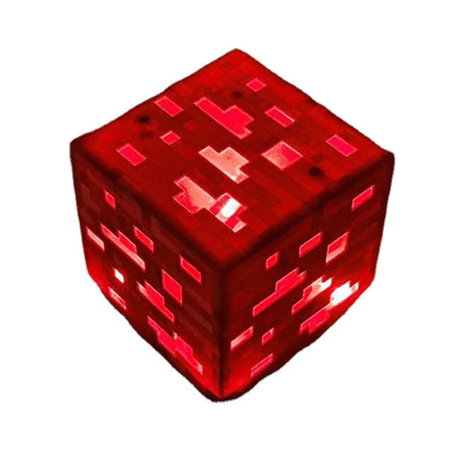 Wiederaufladbare LED-Minecraft-Taschenlampe, Nachtlicht – kreative Spiellampe für Kinder, Zuhause, Schlafzimmer-Dekoration