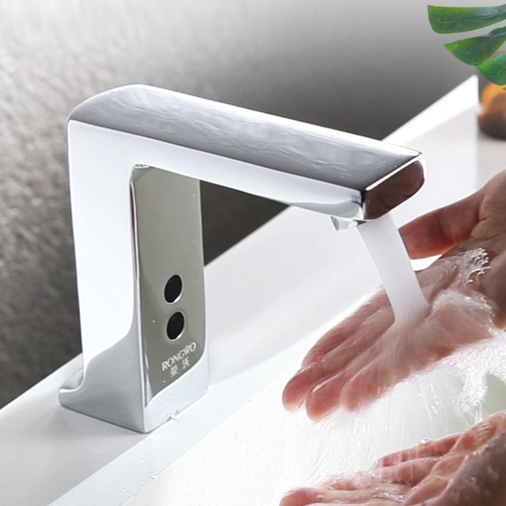 Induction Faucet Hot & Cold Automatic Sensor Touchless All Copper Kitchen & Bathroom Smart Water Saving