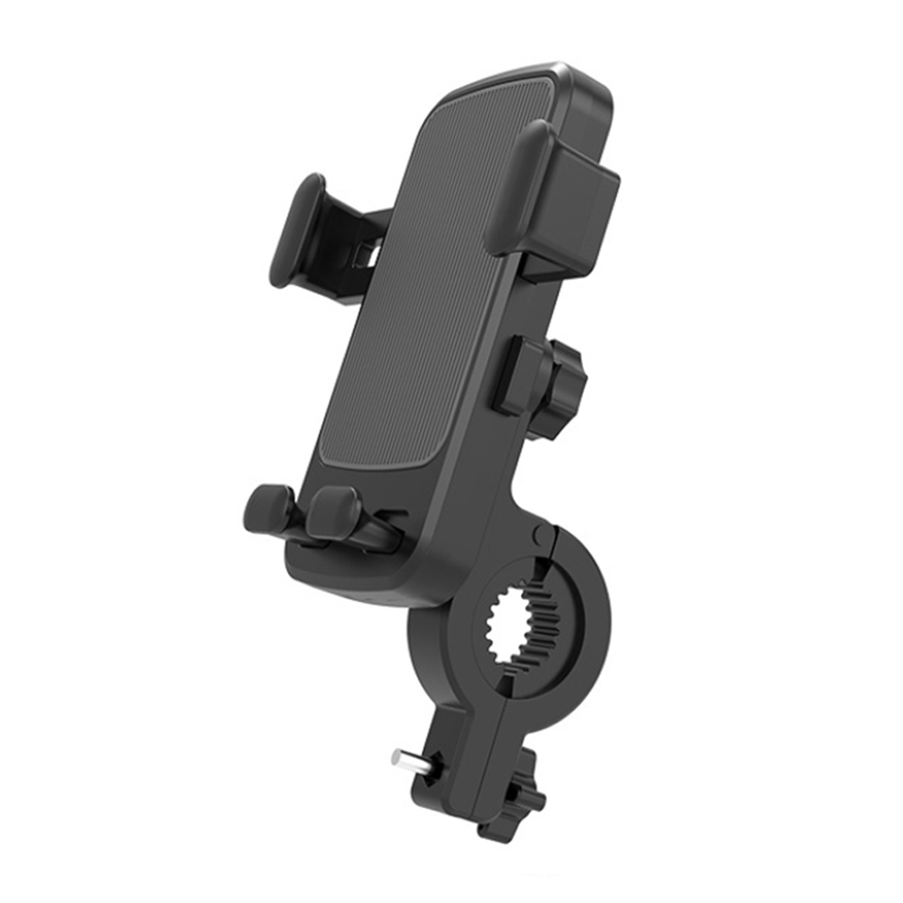 Universal Mobile Phone GPS Holder 4.7-6.5" Quick Lock Anti-Skid Shockproof for Motorcycle, Bicycle, Electric Vehicle Handlebars