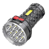 Ultra Bright Rechargeable LED Flashlight with COB Side Light, 4 Modes, for Outdoor Adventure - 3 in 1 Torch