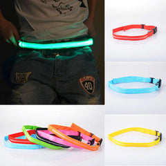 LED Flashing Safety Reflective Waistband for Bicycle, Jogging, and Running