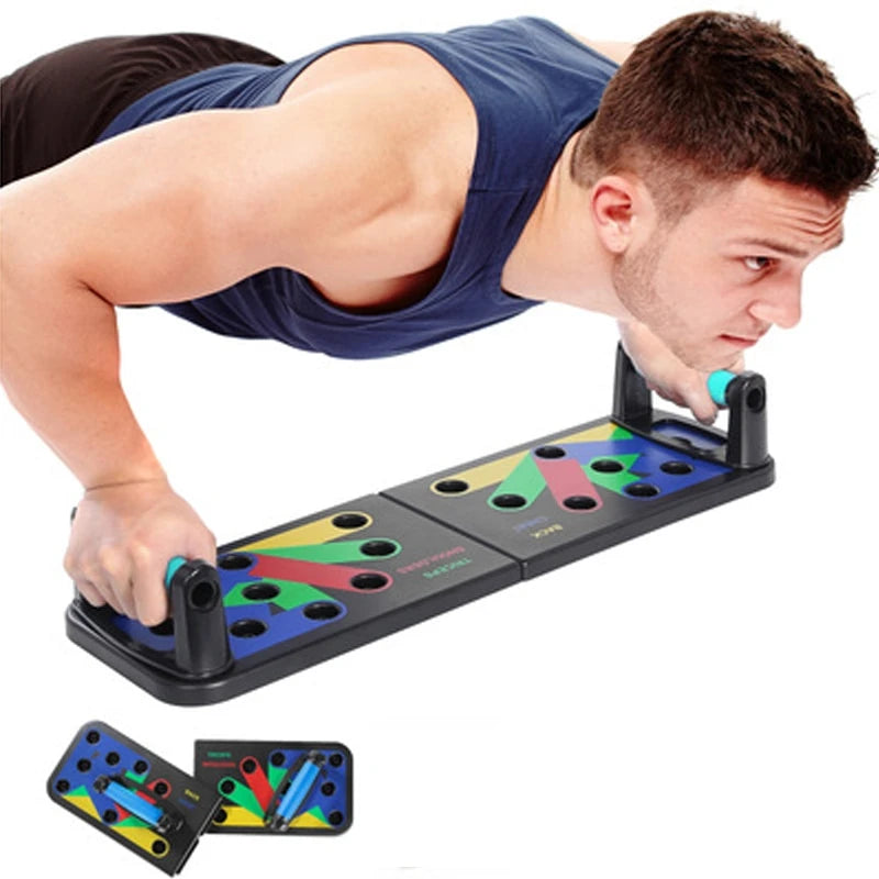 Foldable Multi-functional Push Up Rack Board Abdominal Muscle Exercise Equipment Training Gym Home Workout Board