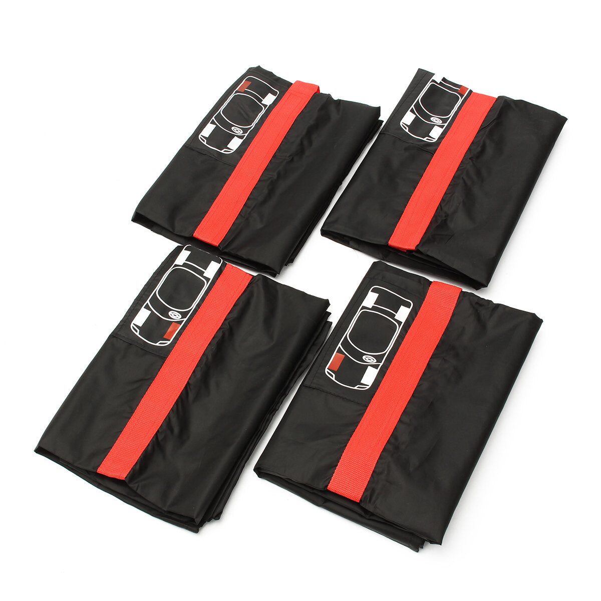 4Pcs Universal Car Spare Wheel Tire Covers 16-20 Inch - Sun Shade & Dust-Proof Protection