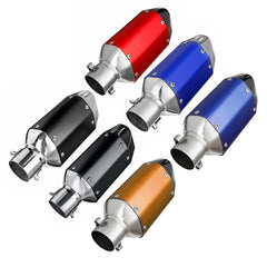 Universal-Auspuffschalldämpfer für Motorräder, kurzer Stahl, abnehmbar, passend für 38–51 mm