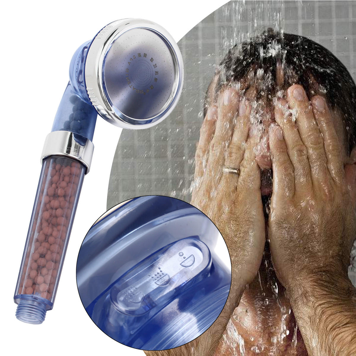 High Pressure Handheld Rainfall Shower Head - Water Saving Spa Sprayer for Bathroom