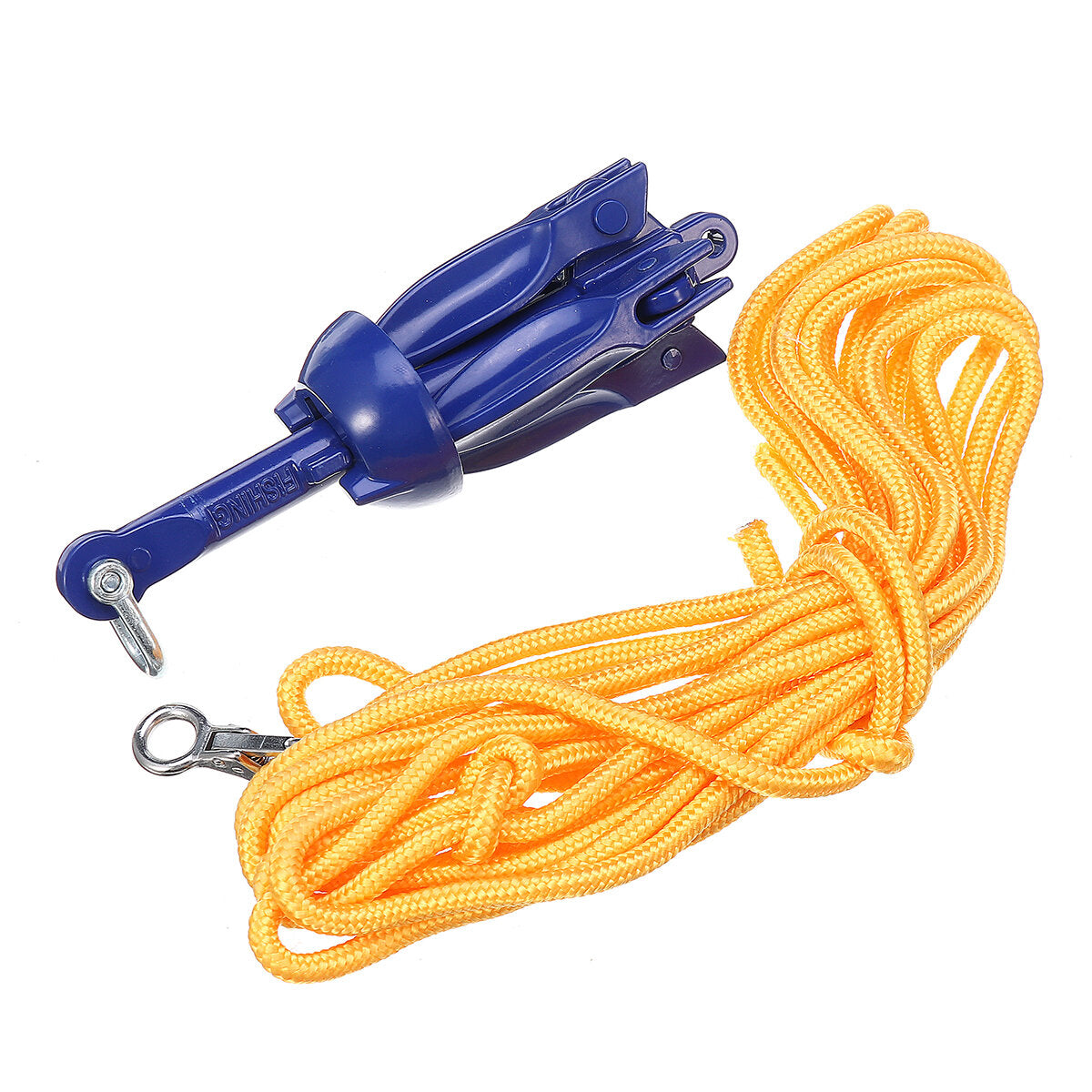 1.5kg/3.3lbs Anchor Kit with 5m Rope & Bag for Canoe, Kayak, Boat Accessories