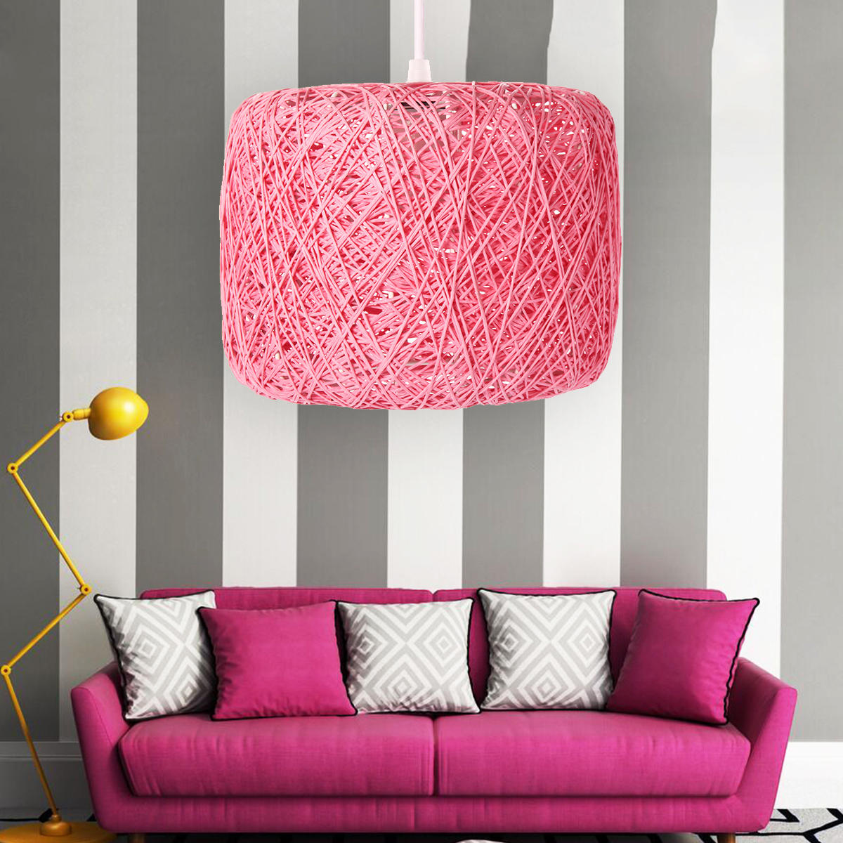 Modern Pendant Light Rope Ceiling Lamp - Chandelier Home Fixture Decoration Lamp Cover