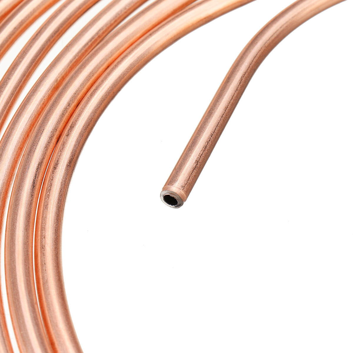 25ft 3/16" OD Copper Brake Line Tubing Kit with 16 Nuts and Fittings for Cars