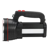 Super Bright LED Flashlight - 2 Modes, USB Rechargeable, Floodlight for Fishing & Hunting