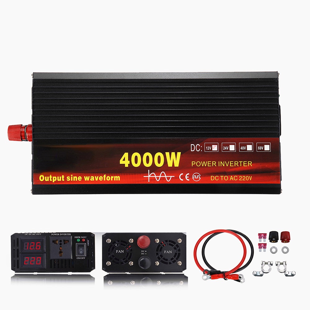 Pure Sine Wave Power Inverter 12V/24V to 220V Auto Transformer