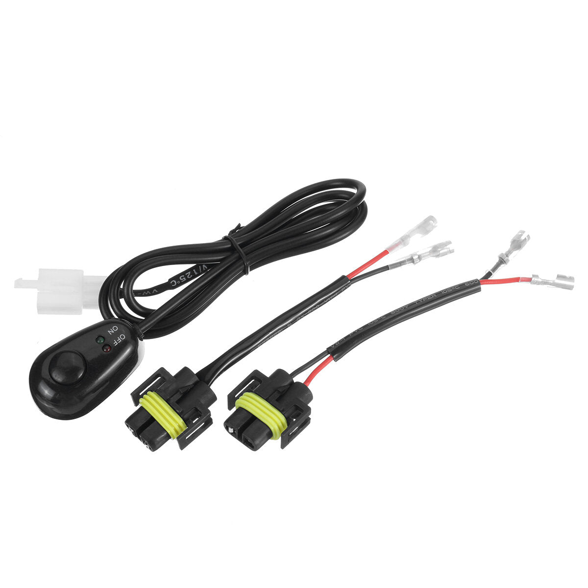 12V Fog Light Wiring Harness Kit for Chevy Silverado 2500/2500HD/3500HD, 2007-2014