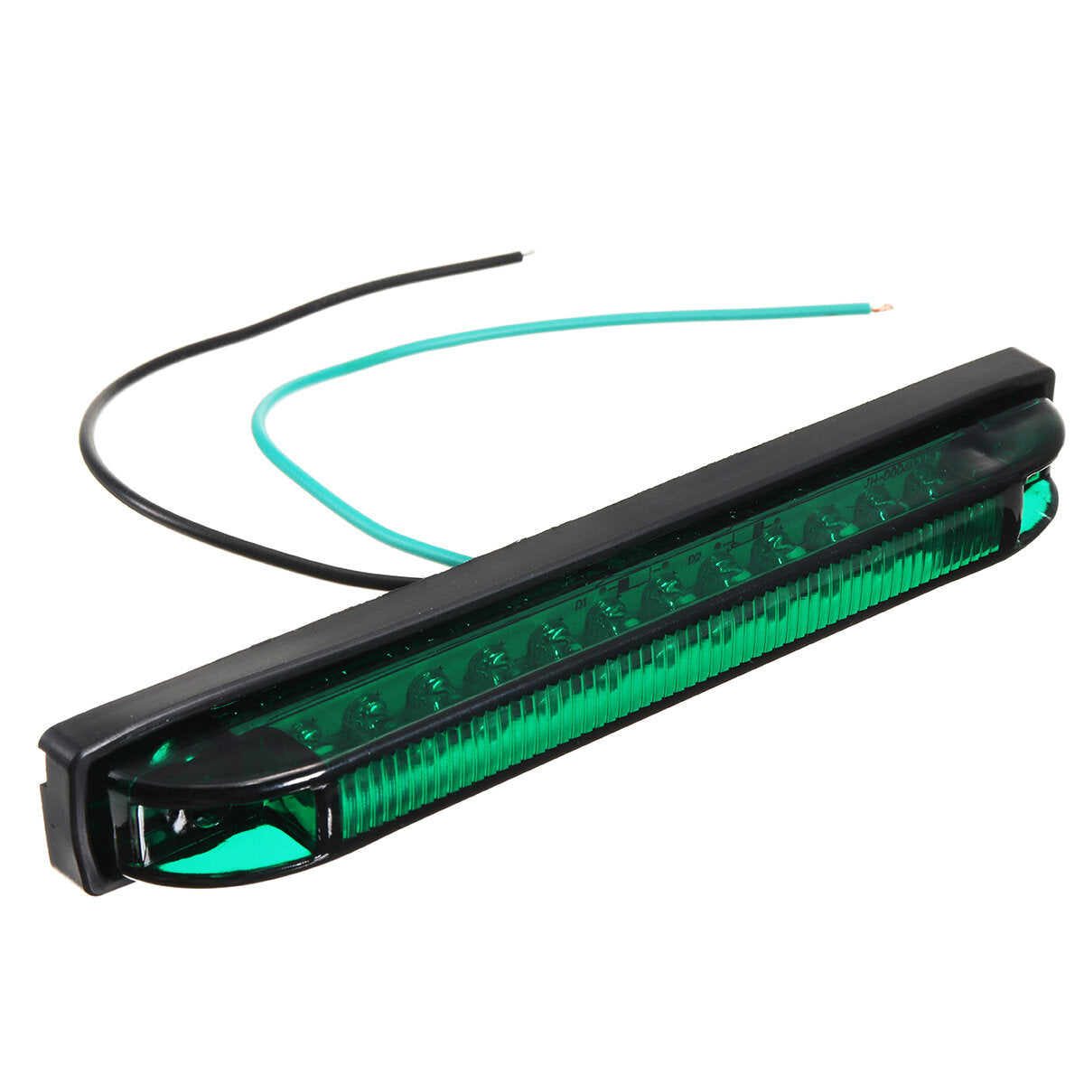 12V-24V 12LED Side Marker Tail Signal Light - White, Green, Yellow, Red, Blue