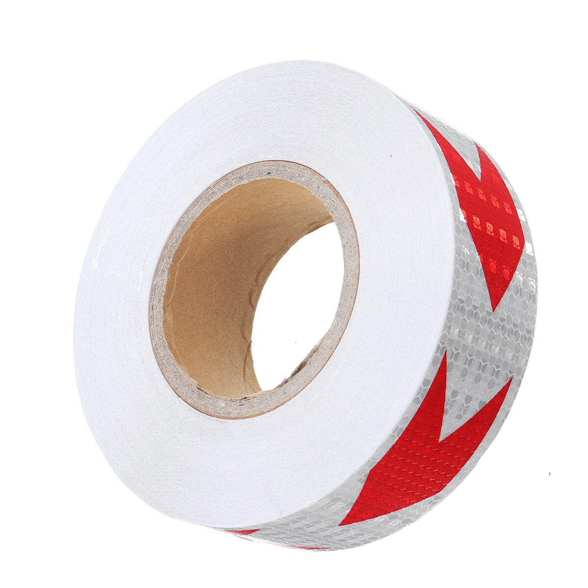 36m Red White Reflective Arrow Sticker Safety Warning Conspicuity Tape Strip