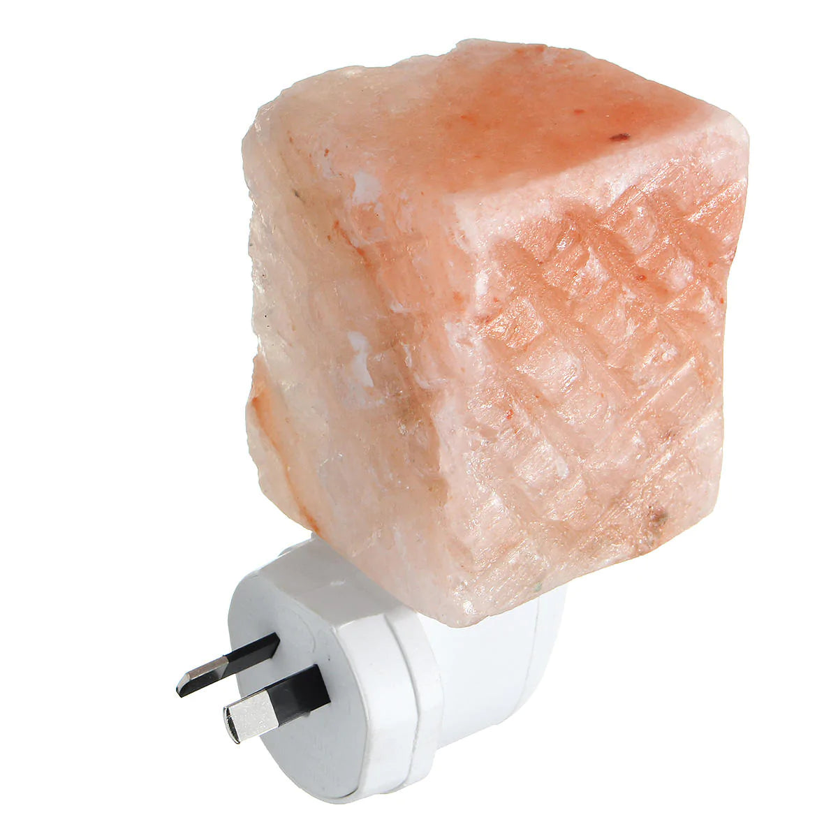 Himalayan Glow Hand Carved Crystal Salt Night Lamp Wall Light AC110-240V