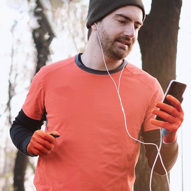 Dünne Touchscreen-Handschuhe Unisex – rutschfest, atmungsaktiv, Vollfinger, für Outdoor-Sport, Camping, Laufen