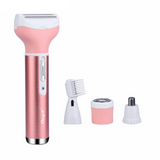 5-in-1 Women's Painless Shaver & Epilator: Face, Beard, Eyebrow, Nose Trimmer