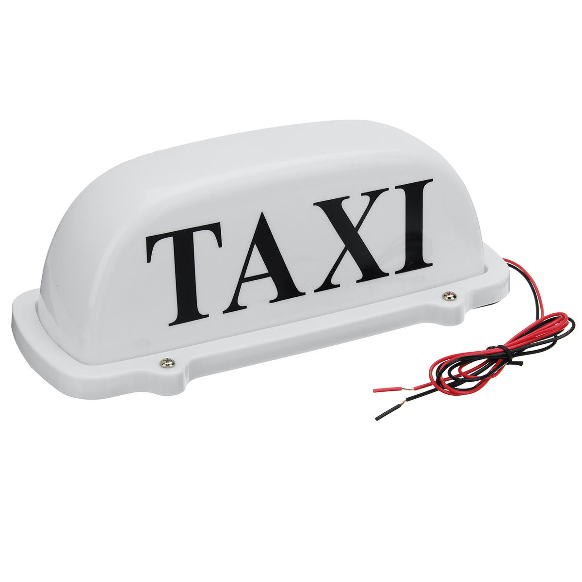 Yellow LED Taxi Roof Top Sign Light with Magnetic Base and White Box for Cab Taximeter