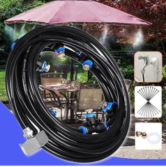 8M Outdoor Mist Coolant System - Garden Patio Water Sprinkler Cooling Spray Kit